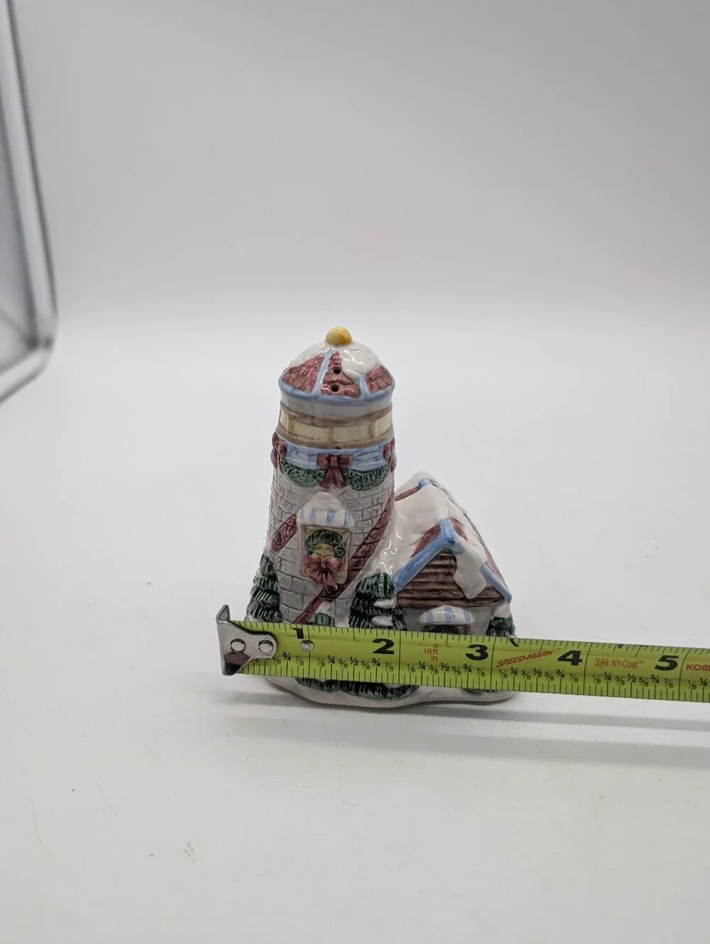 Vintage 1996 YH Christmas Lighthouse Salt & Pepper Shakers Holiday Set